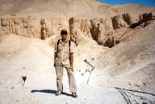 overlooking the valley of the kings